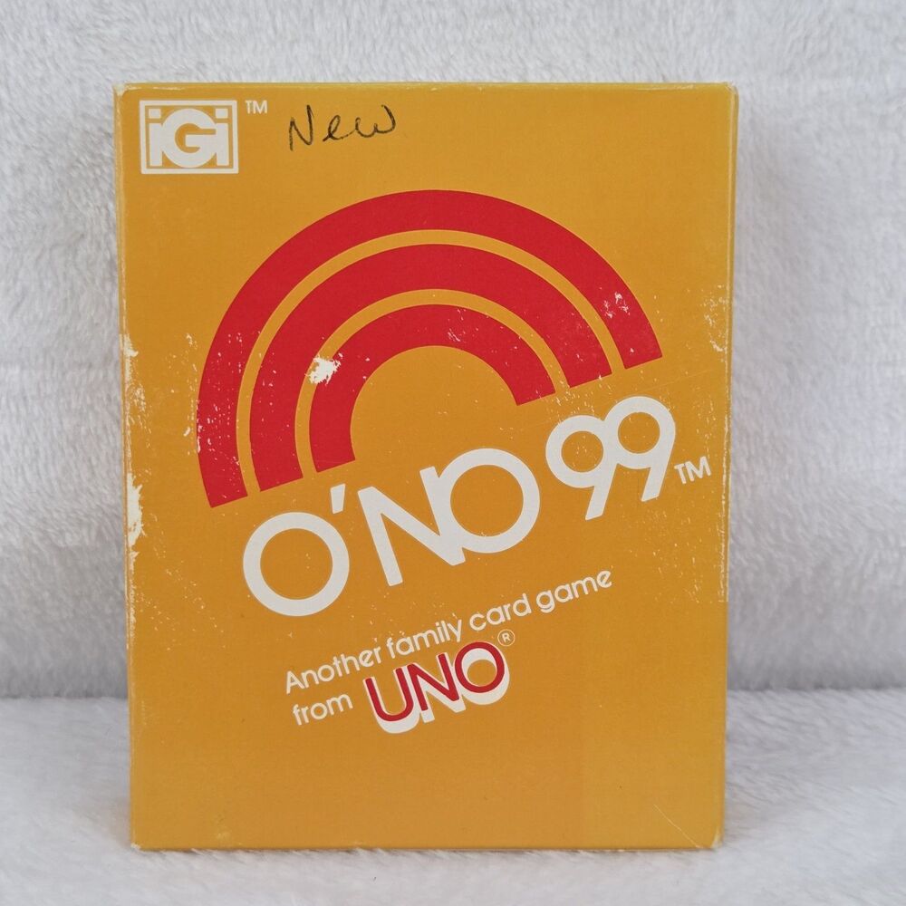 Vintage 1980 O'NO 99 Card Game‎ from UNO International Games NEW SEALED